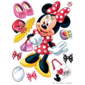 AG Design Minnie Mouse - nálepka na stenu 65x85 cm