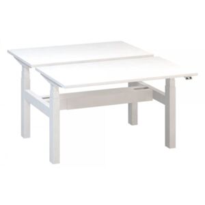 Stůl ProOffice Ergo Up DUO 120 cm, bílá podnož biela