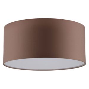 Stropné LED svietidlo Josefina, Ø 28 cm, hnedé