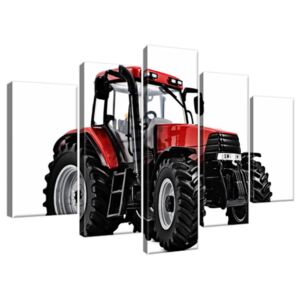 Obraz na plátne Červený traktor 100x63cm 1485A_5D