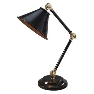 Elstead PV ELEMENT BPB | Provence Element 1 Light Mini Table Lamp - Black/Polished Brass