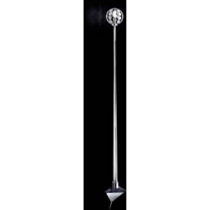 Nástenné svietidlo Sfera, čierny držiak, 151 cm