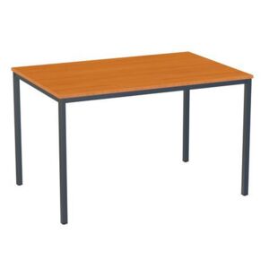 Jedálenský stôl Versys s podnožím antracit RAL 7016, 120 x 80 x 74,3 cm, čerešňa