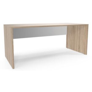 Kancelársky stôl Viva, 180 x 80 x 75 cm, rovné vyhotovenie, dub sonoma/biela