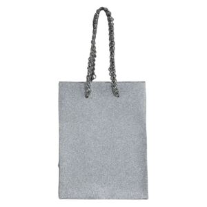 Butlers PRESENT PREsoNT Mini darčeková taška s trblietkami - strieborná