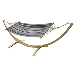 MARIMEX Hojdacia hamaka so stojanom - modrá pruhovaná MARIMEX 11640439