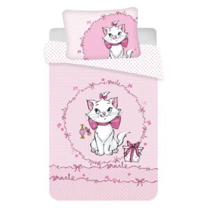 Jerry Fabrics Obliečka do postieľky Marie Cat Pink baby 100x135 / 40x60 cm