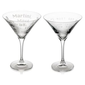 IVV - 8055.5 Sklenené poháre na Martini IVV Romancing Martini (set 2 ks)