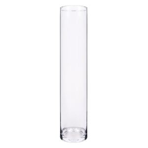 Valec váza priehľadne sklo v50x10cm