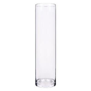 Valec váza priehľadne sklo v40x10cm