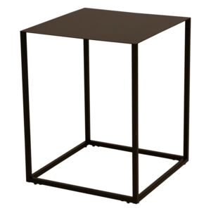 Čierny kovový odkladací stolík Canett Lite, 40 x 40 cm