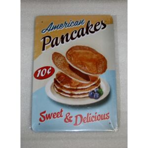 Kovová tabuľka Pancakes