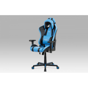Kancelárská stolička KA-V609 BLUE modrá / čierná Autronic