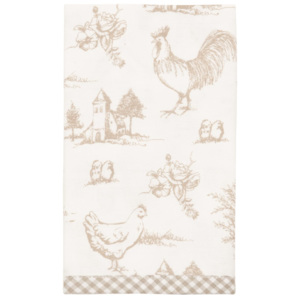 Textilné obrúsky Chicken farm natural - 40 * 40 cm - 6ks