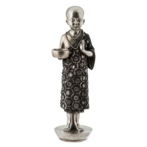 Mních strieborný šedý socha 3ks set dekorácia MOROCCAN MOOD
