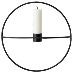 Menu Nástenný svietnik POV Circle Candleholder S, black