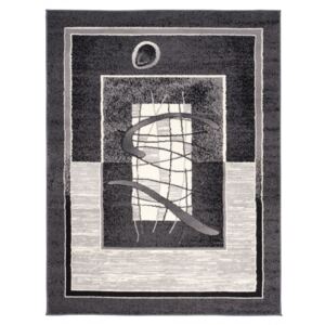 Koberec / Behúň CHEAP 5118B PP CRM tmavý sivý - 70x150 cm
