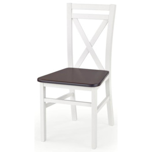 Drevená stolička DARIUSZ 2 Halmar ořech-bílá