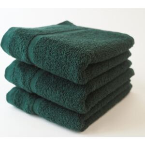 Dobrý Textil Malý uterák Economy 30x50 - Tmavě zelená | 30 x 50 cm