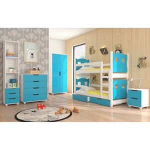 Modrý detský nábytok do izby Aberdeen