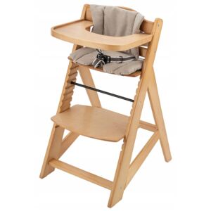 Moby-System Drevená detská jedálenská stolička Woody prírodná