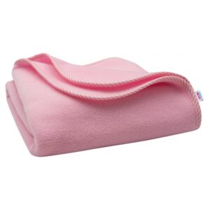 Detská fleecová deka New Baby 100x75 ružová prúžky, Vhodnosť: Pre dievčatá