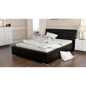 Čalúnená posteľ NARVE + matrac DE LUX, 120x200, madryt 128