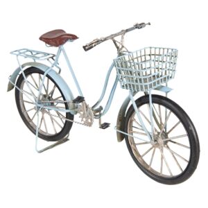 Kovový retro model modrého bicykla - 30*10*17 cm