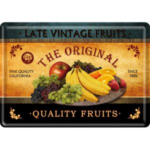 Nostalgic Art Plechová pohľadnice - Quality Fruits