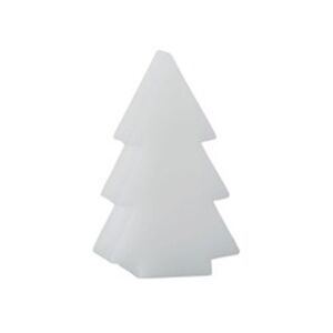 Stromček biely vianočný LED 6ks set dekorácia NOIR ET BLANC