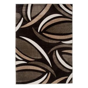 Kusový koberec Moderné tvary 4 tmavo hnedý, Velikosti 80x150cm