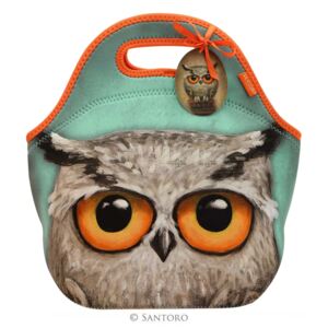 Santoro London - Neoprénova taška na jedlo - Book Owls