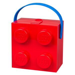 Červený úložný box s rukoväťou LEGO®