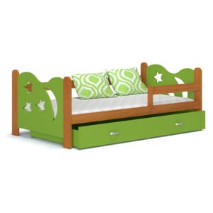 GL Mickey detská posteľ 160x80 zelená Farba: Jelša