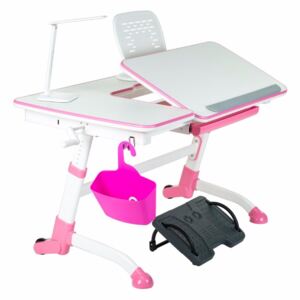 FD Písací stôl Amorto - rastúci 3 farby Farba: Ružová
