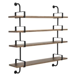 Gubi Police Démon Shelf 2, 155cm, 4 shelves, walnut
