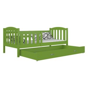 GL Kuba P 190x80 zelená detská posteľ color