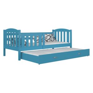 GL Kuba P2 modrá detská rozkladacia posteľ 190x80 Color
