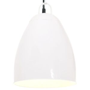 Industriálna závesná lampa 25 W biela 32 cm okrúhla E27