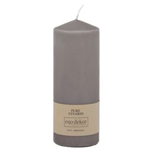 Sivá sviečka Baltic Candles Eco Top, výška 18 cm