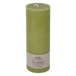 Zelená sviečka Baltic Candles Eco, výška 20 cm