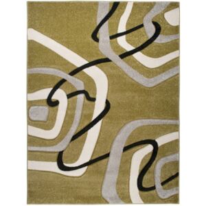 Kusový koberec Moderné tvary zelený, Velikosti 80x150cm