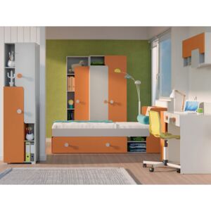 DL Sektorový nábytok TANIA - sivá/oranžová
