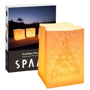 SPAAS Sada 4 ks ohňovzdorných vrecúšok Christmas s čajovou sviečkou Maxi