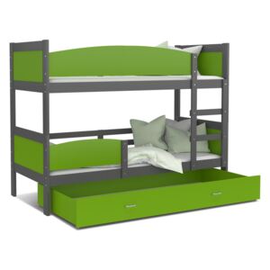 GL Swing 2 poschodová posteľ Grafit 190x80 Farba: Zelená