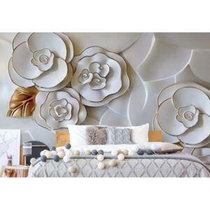 Fototapeta - Modern Luxury Flowers 3D Vliesová tapeta - 368x254 cm