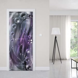 GLIX Fototapeta na dvere - 3D Modern Ornamental Design Purple