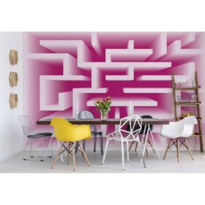 Fototapeta - Modern 3D Maze Design Papírová tapeta - 184x254 cm
