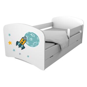 OR Detská posteľ 160x80 Special Edition RAKETA + úl. box
