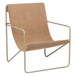 Ferm Living Kreslo Desert Lounge Chair, cashmere/solid cashmere
